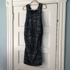 Navy Bodycon Maternity Dress